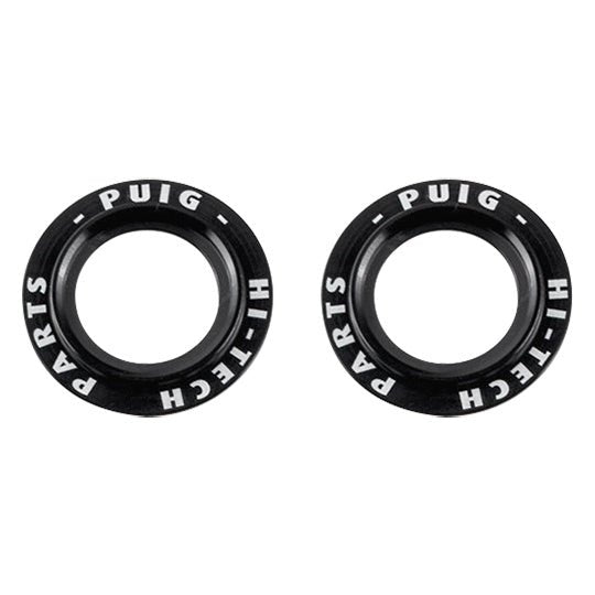 PUIG KIT RINGS ANODIZED FRONT FORK PROTECTOR BLACK - Driven Powersports Inc.843552930614220025N