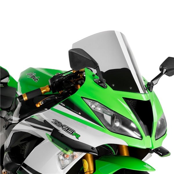 PUIG R - RACER SCREEN (KAWASAKI) ZX - 6R CLEAR - Driven Powersports Inc.84355293121813629W