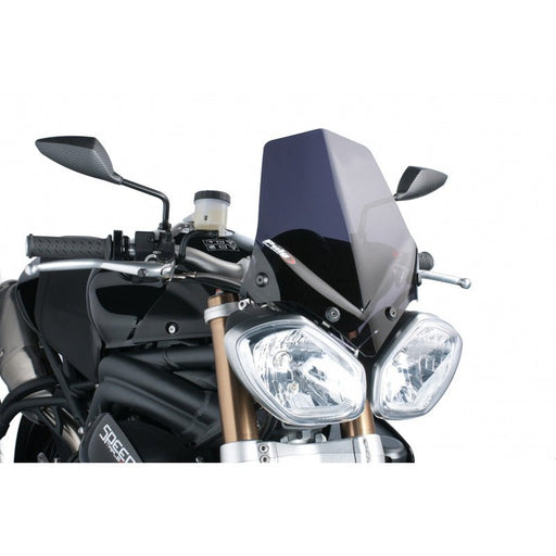 PUIG SPORT WINDSCREEN TRIUMPH DARK SMOKE (5658F) - Driven Powersports Inc.56580000007015658F