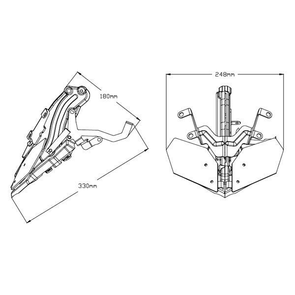 PUIG SUPPORT M.E.M. FOR (YAMAHA) BLACK (9955N) - Driven Powersports Inc.84365717192709955N