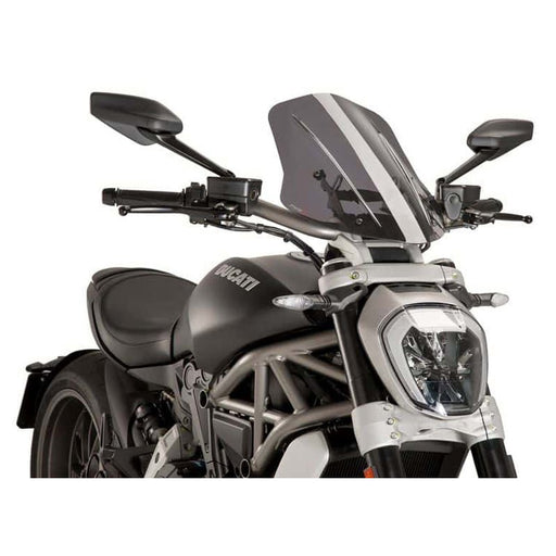 PUIG TOURING WINDSCREEN (DUCATI) SMOKE (8922H) - Driven Powersports Inc.84365717143298922H