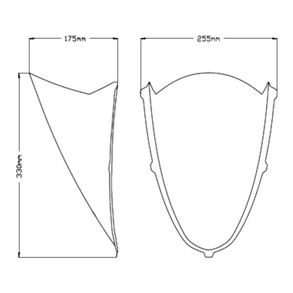 PUIG WINDSHIELD R - RACER DSMK APRILIA (20571F) - Driven Powersports Inc.843552932835920571F