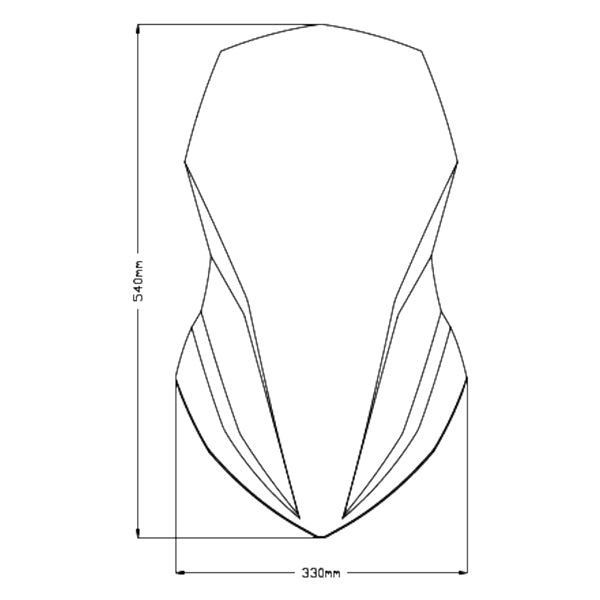 PUIG WINDSHIELD TOURING SCREEN HON DSMK (20752F) - Driven Powersports Inc.843552933254720752F