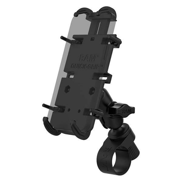 RAM MOUNTS QUICK - GRIP XL PHONE MOUNT WITH TOUGH - STRAP HANDLEBAR BASE (RAP - B - 460 - A - PD4U) - Driven Powersports Inc.793442027062RAP - B - 460 - A - PD4U