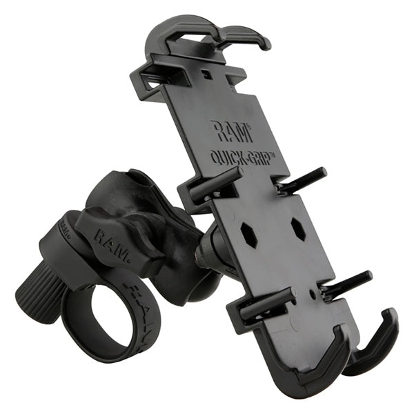 RAM MOUNTS QUICK - GRIP XL PHONE MOUNT WITH TOUGH - STRAP HANDLEBAR BASE (RAP - B - 460 - A - PD4U) - Driven Powersports Inc.793442027062RAP - B - 460 - A - PD4U