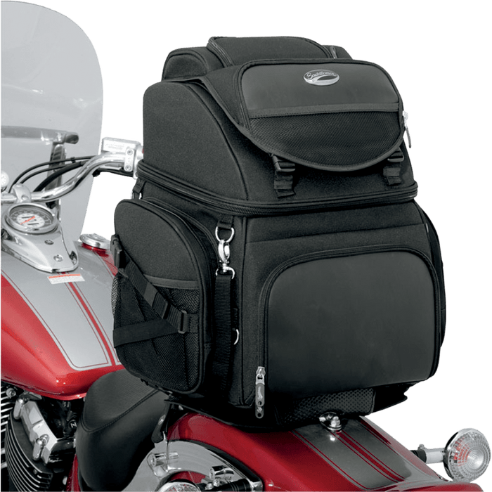 SADDLEMEN BR3400 BACKREST SEAT SISSY BAR BAG - Driven Powersports Inc.3515 - 0107