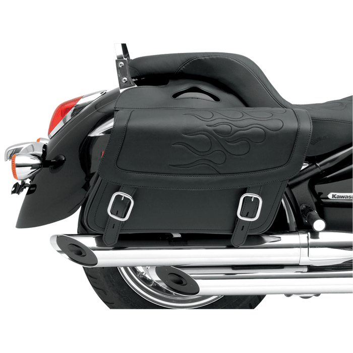 SADDLEMEN SADDLEBAG,FLAME BLK,LG - Driven Powersports Inc.3501 - 0213