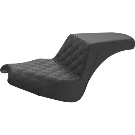 SADDLEMEN STEP UP SEAT - FRONT LATTICE/REAR SMOOTH - BLACK - CHIEF (I21 - 04 - 172) - Driven Powersports Inc.I21 - 04 - 172