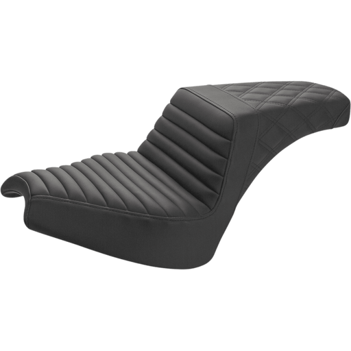 SADDLEMEN STEP UP SEAT - FRONT TUCKNROLL/REAR LATTICE - BLACK - CHIEF (I21 - 04 - 176) - Driven Powersports Inc.I21 - 04 - 176