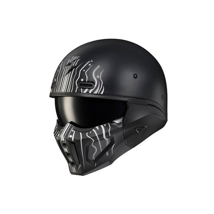 SCORPION COVERT - X HELMET - TRIBE MATTE BLACK/WHITE (2XL) - Driven Powersports Inc.845468082362COX - 1303