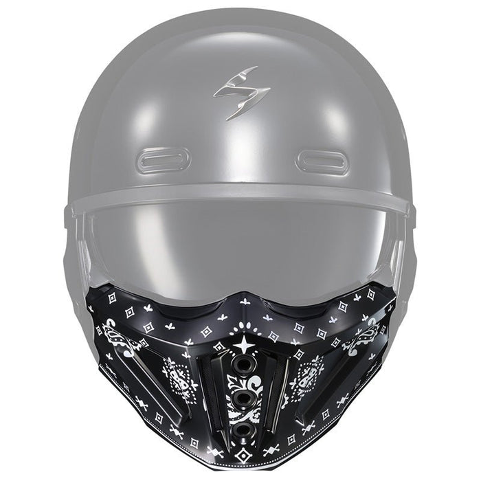 SCORPION COVERT X MASK BANDANA GLOSSY BLACK - Driven Powersports Inc.84546807792452 - 730 - 06