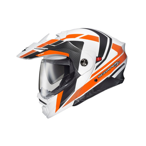 SCORPION EXO - AT960 HELMET - HICK WHITE/ORANGE (3XL) - Driven Powersports Inc.84546808619396 - 1153