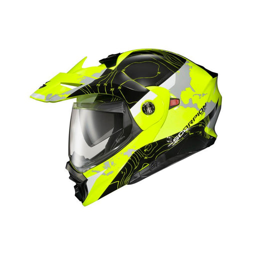 SCORPION EXO - AT960 HELMET - TOPOGRAPHIC BLACK/HI - VIZ (3XL) - Driven Powersports Inc.84546808595096 - 1053