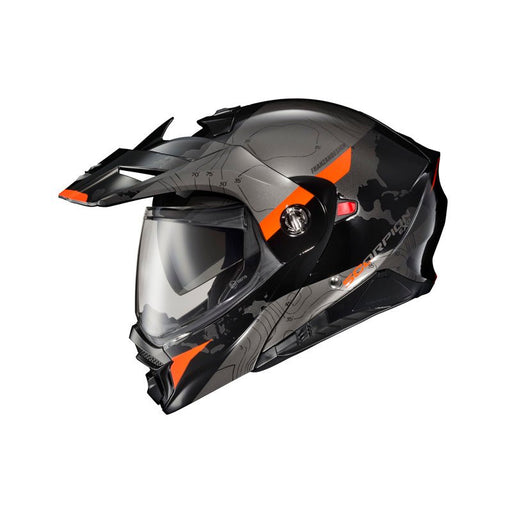 SCORPION EXO - AT960 HELMET - TOPOGRAPHIC BLACK/ORANGE (3XL) - Driven Powersports Inc.84546808583796 - 1033