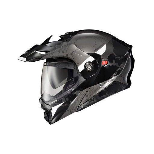 SCORPION EXO - AT960 HELMET - TOPOGRAPHIC BLACK/WHITE (3XL) - Driven Powersports Inc.84546808577696 - 1023