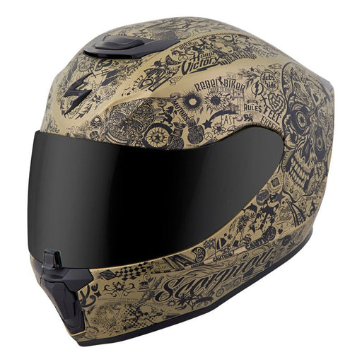 SCORPION EXO - R420 HELMET - SHAKE - GOLD (2XL) - Driven Powersports Inc.84546806853342 - 1332