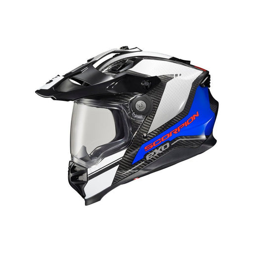 SCORPION EXO - XT9000 CARBON HELMET - TRAILHEAD WHITE/BLUE (2XL) - Driven Powersports Inc.845468085035XT9 - 1053