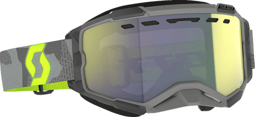 SCOTT FURY SNOWMOBILE GOGGLES (LIGHT GREY/NEON YELLOW - YELLOW CHROME) - Driven Powersports Inc.7615523902118278605 - 7697335