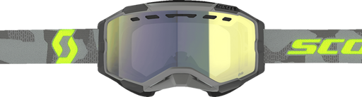 SCOTT FURY SNOWMOBILE GOGGLES (LIGHT GREY/NEON YELLOW - YELLOW CHROME) - Driven Powersports Inc.7615523902118278605 - 7697335