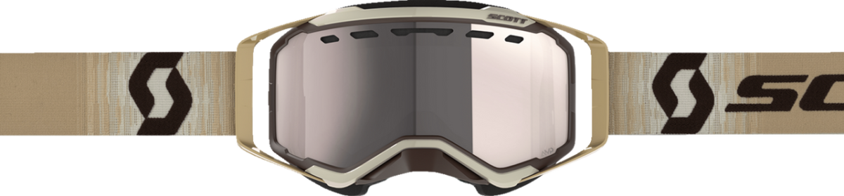 SCOTT PROSPECT SNOWMOBILE GOGGLES (BEIGE/BROWN - SILVER CHROME) - Driven Powersports Inc.7615523902712272846 - 1074313