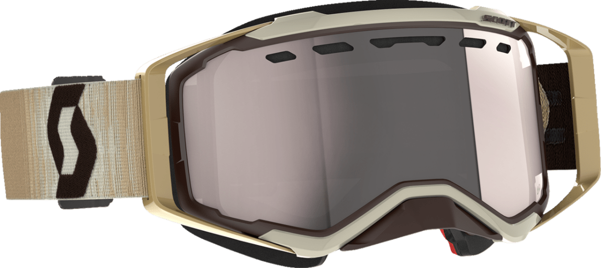 SCOTT PROSPECT SNOWMOBILE GOGGLES (BEIGE/BROWN - SILVER CHROME) - Driven Powersports Inc.7615523902712272846 - 1074313