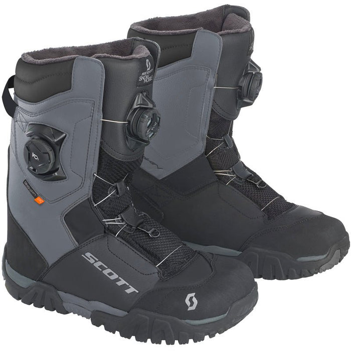 SCOTT USA KULSHAN PRO SNOWMOBILE BOOTS - BLACK/GREY (7/40) (419413 - 1659400) - Driven Powersports Inc.7615523931842419413 - 1659400