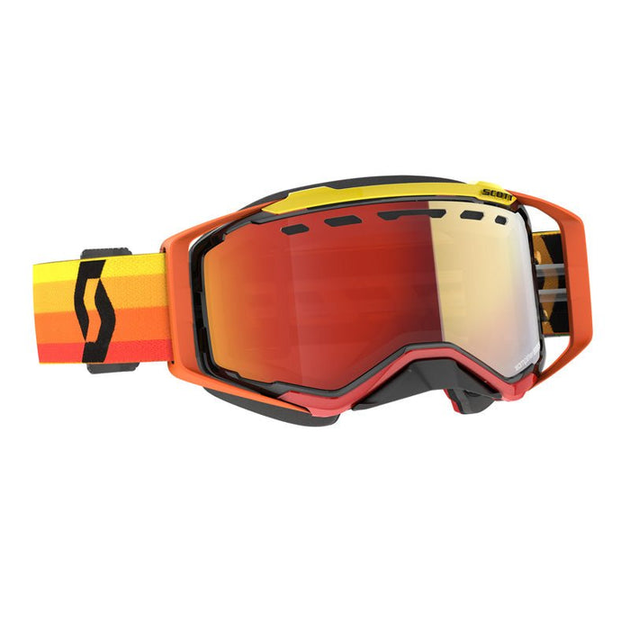 SCOTT PROSPECT SNOWMOBILE GOGGLES ORANGE YELLOW RED CHROME