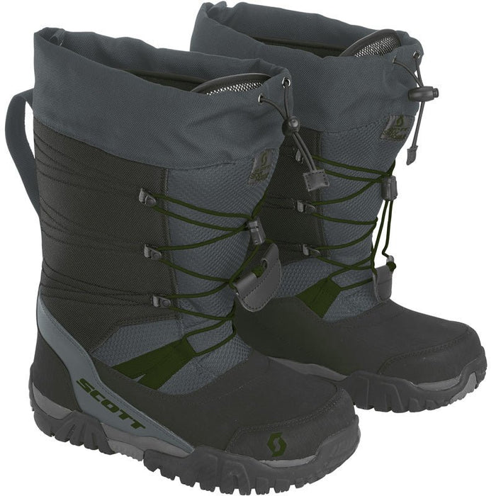 SCOTT USA R/T SNOWMOBILE BOOTS - BLACK/GREEN (11/45) - Driven Powersports Inc.7616185002673279511 - 7552045