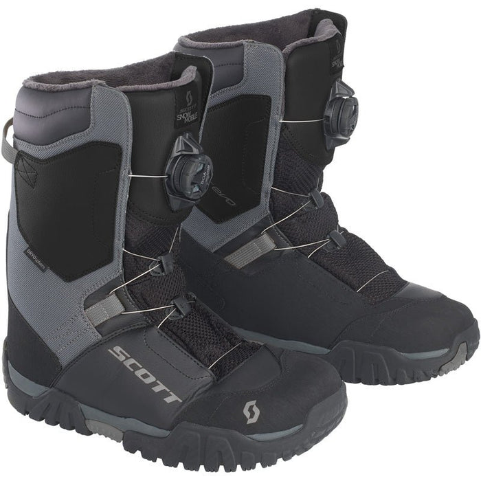 SCOTT USA X - TRAX EVO SNOWMOBILE BOOTS - BLACK/GREY (12/46) (279509 - 1001046) - Driven Powersports Inc.552219146279509 - 1001046