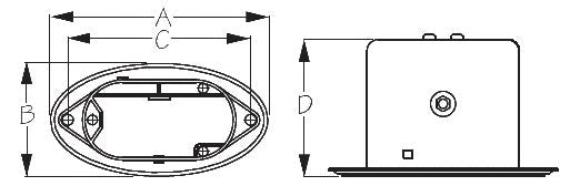 SEADOG FLUSH MOUNT MINI COMPACT HORN II GRILLS (431230 - 1) - Driven Powersports Inc.035514432061431230 - 1