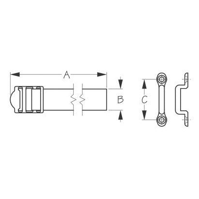 SEADOG H.D. BATTERY BOX STRAP 48" (415082 - 1) - Driven Powersports Inc.035514415323415082 - 1