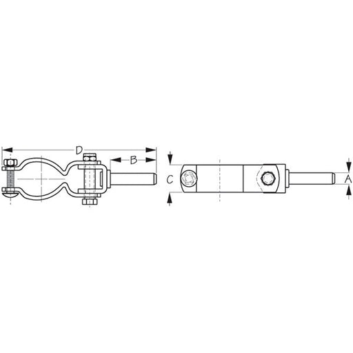 SEADOG OARLOCKS,CLAMP - ON, HEAVY DUTY (582070 - 1) - Driven Powersports Inc.035514582155582070 - 1