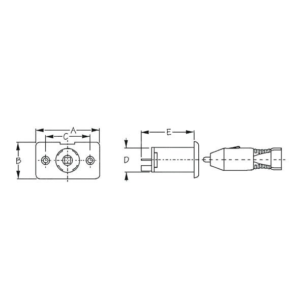 SEADOG POWER SOCKET COMPLETE 12 V (426112 - 1) - Driven Powersports Inc.035514426046426112 - 1