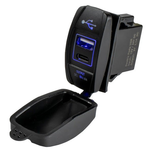 SEADOG ROCKER DUAL USB C/USB A (426521) - Driven Powersports Inc.035514432979426521