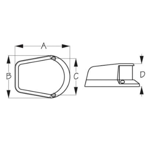 SEADOG SIDE LIGHT, DIE CAST ZINC (400157 - 1) - Driven Powersports Inc.035514401364400157 - 1