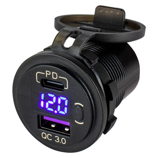 SEADOG SOCKET USB/USC W/HIDDEN VOLT METER (426518) - Driven Powersports Inc.035514432894426518