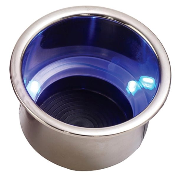 SEADOG STAINLESS STEEL DRINK HOLDER WITH LED - Driven Powersports Inc.035514588737588074 - 1