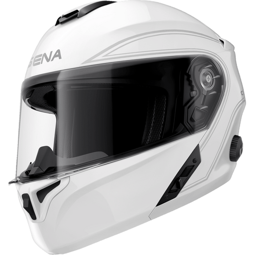 SENA OUTRUSH R FLIP - UP HELMET & BLUETOOTH INTERCOM 5.0 - WHITE (2XL) - Driven Powersports Inc.885465015567OUTRUSHR - GW00L3