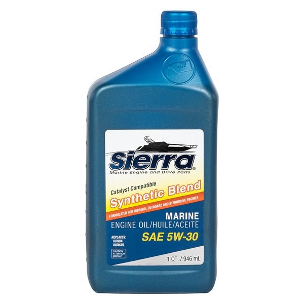 SIERRA ENGINE OIL 5W - 30 SEMI - SYNTHETIC 946ML (18 - 9555 - 2) - Driven Powersports Inc.80828237587418 - 9555 - 2