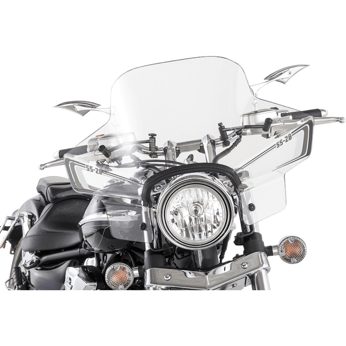 SLIPSTREAMER CLEAR SPORT FAIRING C/W 7/8&1" HARDWARE - Driven Powersports Inc.SS - 28 - C - MSS - 28 - C