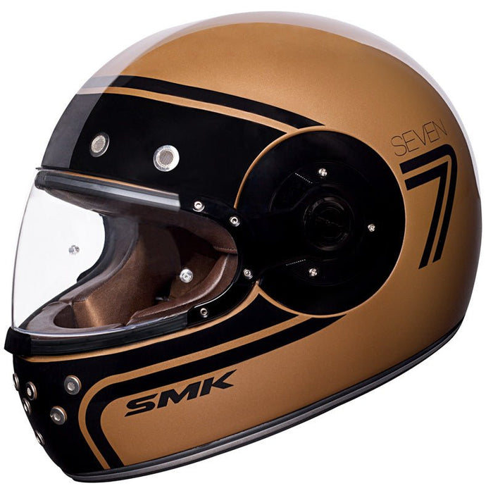 SMK HELMETS RETRO HELMET - EVEN BRONZE/BLACK (M) - Driven Powersports Inc.89026134239121000031460