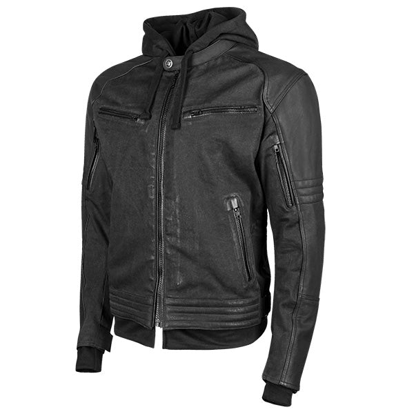 SPEED & STRENGTH S&S STRAIGHT SAVAGE LEATHER/CANVAS JACKET - Driven Powersports Inc.884395