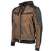 SPEED & STRENGTH S&S STRAIGHT SAVAGE LEATHER/CANVAS JACKET - Driven Powersports Inc.884402