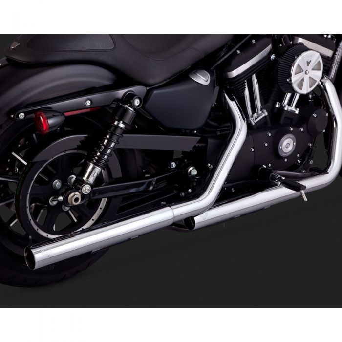 VANCE AND HINES STRAIGHTSHOTS HS SLIP - ON EXHAUST CHROME - 16863 - Driven Powersports Inc.16863