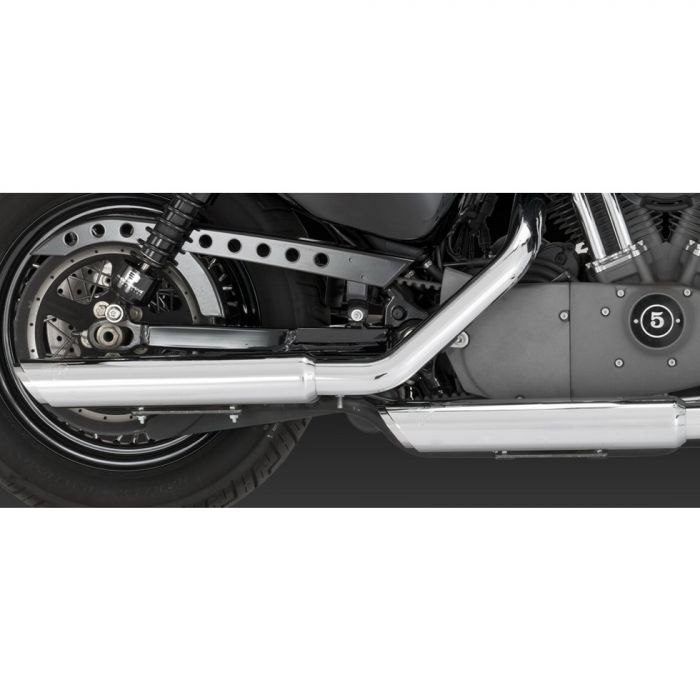 VANCE AND HINES TWIN SLASH 3" SLIP - ON EXHAUST - 16839 - Driven Powersports Inc.16839