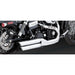 VANCE AND HINES TWIN SLASH 3" SLIP - ON EXHAUST - 16845 - Driven Powersports Inc.16845