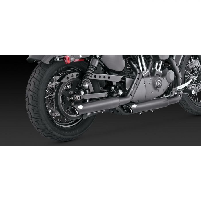 VANCE AND HINES TWIN SLASH 3" SLIP - ON EXHAUST - 46839 - Driven Powersports Inc.46839