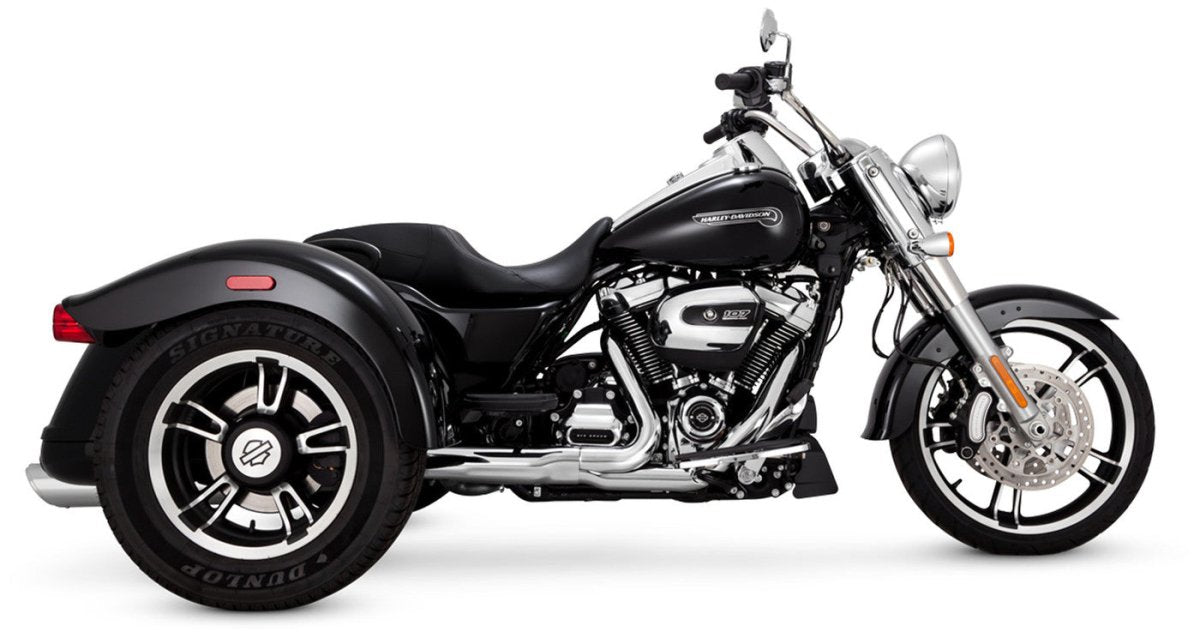 VANCE AND HINES TWIN SLASH SLIP - ON EXHAUST - 16796 | HARLEY DAVIDSON FLRT FREEWHEELER 2017 - 2020 - Driven Powersports Inc.16796