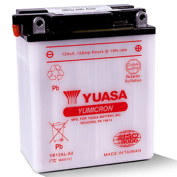 Yuasa YB12AL-A2 Battery — Driven Powersports Inc.
