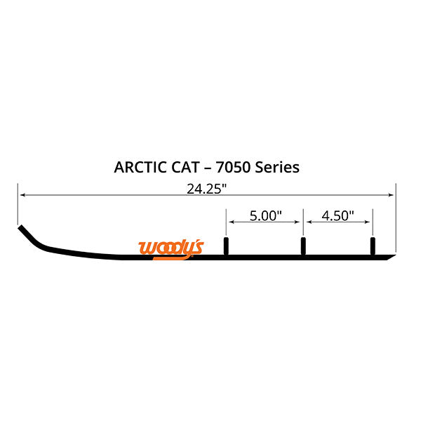 WOODY'S FLATTOP-EXTENDER-TRAIL-III-4-CARBIDE-RUNNER-EAT37050